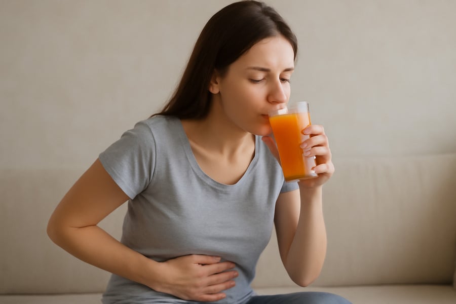 Nhiều loại nước ép giúp giảm đau ngày đèn đỏ (Ảnh minh họa)