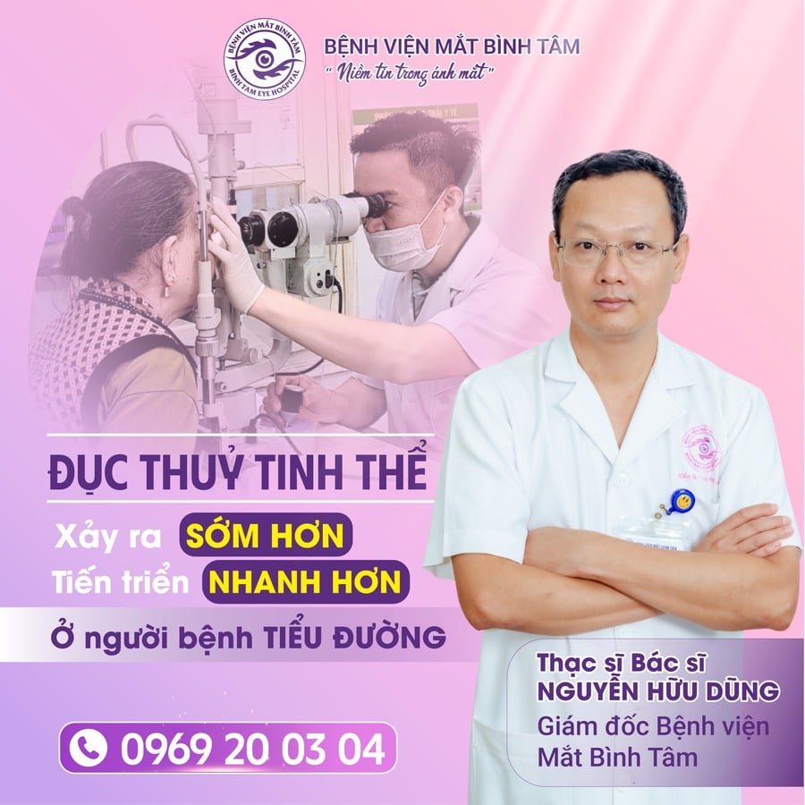Thạc sĩ, Bác sĩ Nguyễn Hữu Dũng - Giám đốc Bệnh viện Mắt Bình Tâm 