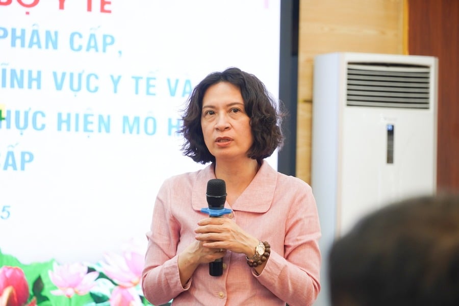 PGS.TS Nguyễn Thị Liên Hương – Thứ trưởng Bộ Y tế phát biểu kết luật hội nghị     