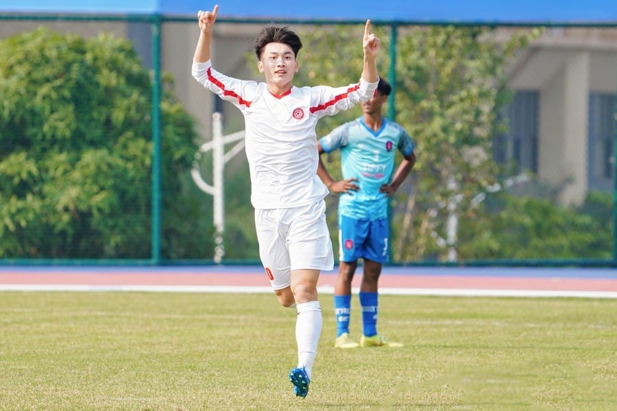 Lê Trọng Đại Nhân từng được vinh danh “Cầu thủ xuất sắc nhất” tại China Sports Lottery Cup 2024 (Ảnh: Bee Comm)