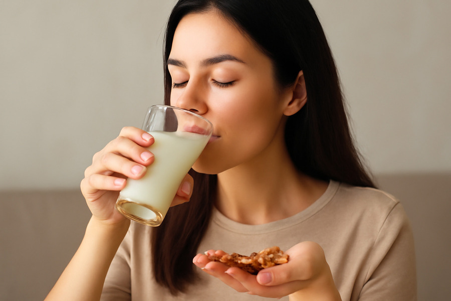 Chọn đúng thời điểm uống sữa hạnh nhân để tối ưu hóa lợi ích (Ảnh minh họa)