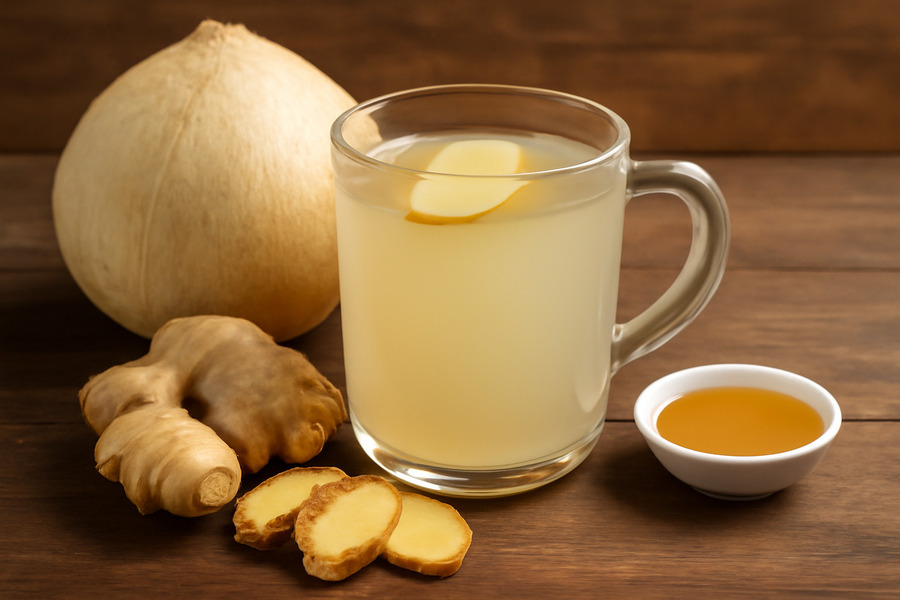 Nước gừng dừa (Ảnh minh họa)
