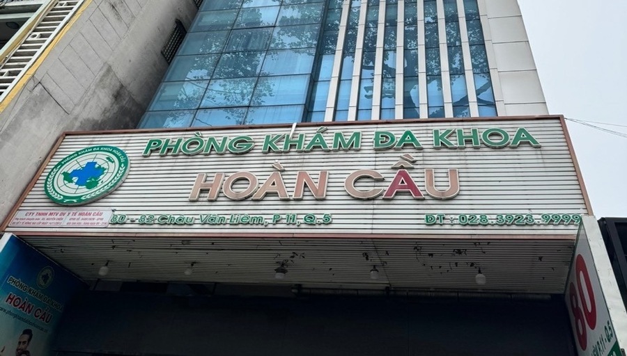 Xử phạt nghiêm Phòng khám thuộc Công ty TNHH Một thành viên Dịch vụ Y tế Hoàn Cầu do nhiều lần “vẽ bệnh, moi tiền”. Ảnh: Sở Y tế TP.Hồ Chí Minh