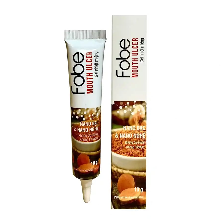 Gel nhiệt miệng Fobe Mouth Ulcer, tuýp 10g vừa bị đình chỉ lưu hành tại Hà Nội