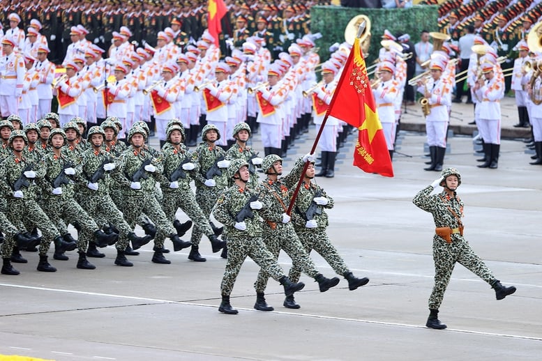 Khối chiến sĩ Đặc công (Ảnh: VGP/Nhật Bắc)