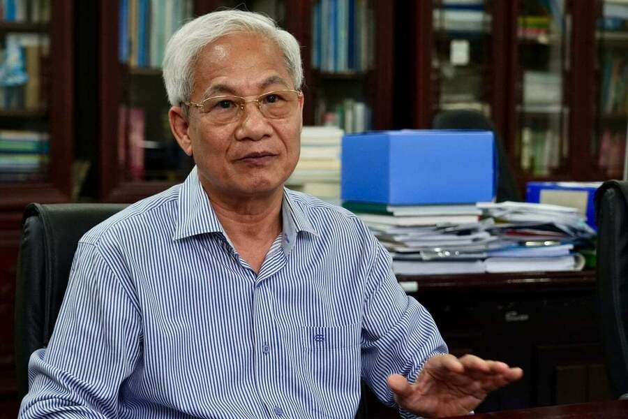 GS. TS Đào Xuân Học - nguyên Thứ trưởng Bộ Nông nghiệp và Môi trường, Chủ tịch Hội Thủy lợi Việt Nam (Ảnh: Đồng Thái)