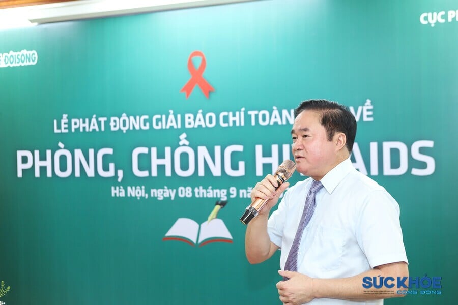 TS.BS Hoàng Minh Đức - Cục trưởng Cục phòng bệnh, Bộ Y tế phát biểu tại lễ phát động