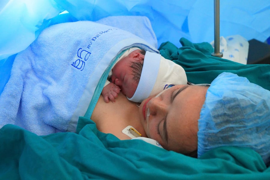 Em bé chào đời an toàn và phát triển tốt