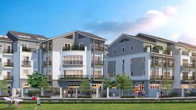 Nhà phố thương mại SkyTown tại Eurowindow Green Park Yên Bái.