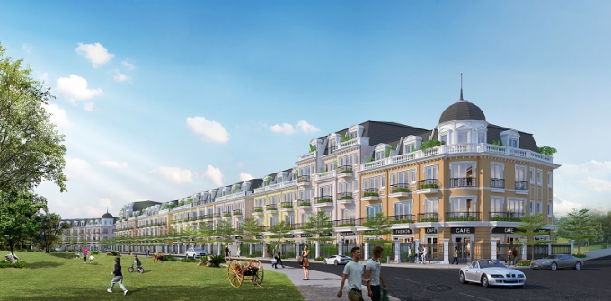 Nhà phố thương mại thiết kế tân cổ điển tại Eurowindow Green Park.