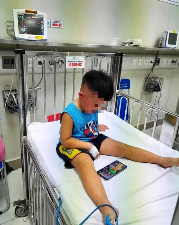 Sức khỏe của cháu bé 3 tuổi đã dần ổn định. Ảnh: BVCC