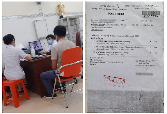 Phòng khám đa khoa Ái Nghĩa, tại địa chỉ 505 Hồ Thị Hương, xã Bàu Trâm, TP. Long Khánh, tỉnh Đồng Nai