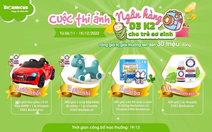 Nếu là người may mắn ngẫu nhiên, mẹ sẽ nhận được 1 trong các giải thưởng hấp dẫn trên