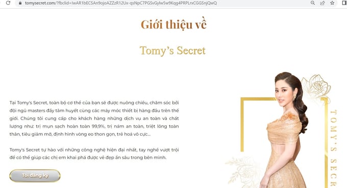 Một trong những quảng cáo TOMY’ SECRET