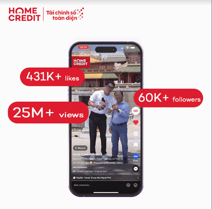 Chương trình “Home trong nhà ngoài phố” trên kênh TikTok Home Credit Việt Nam