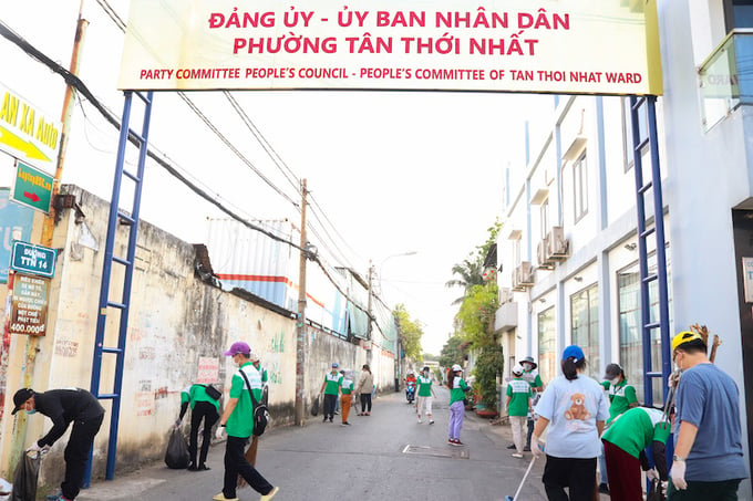Tuyến đường diễn ra hoạt động nhặt rác