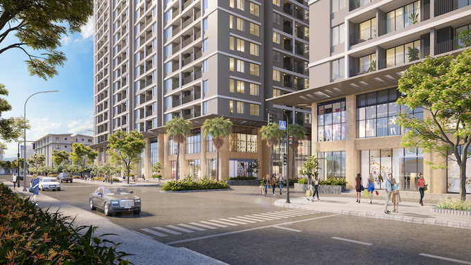 Ban công căn hộ Hanoi Melody Residences mở tầm nhìn rộng lớn ra thiên nhiên