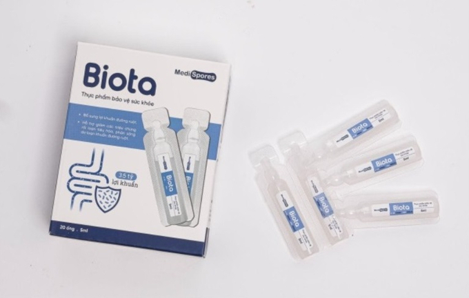 Thực phẩm bảo vệ sức khỏe Medispores Biota. Ảnh: Thương trường
