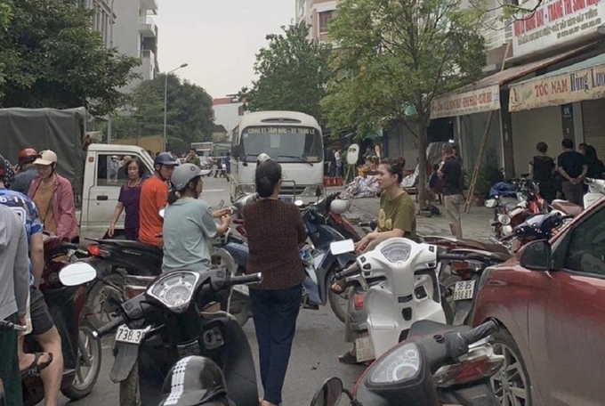 Hiện trường nơi xảy ra vụ hỏa hoạn rạng sáng. Ảnh: VOV