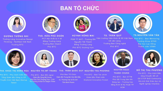 Ban Tổ chức của Cuộc thi gồm những chuyên gia, nhà khoa học đến từ TP. Hồ Chí Minh, TP. Hà Nội và các tỉnh, thành khác trên toàn quốc
