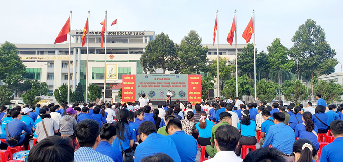 Tuyên truyền người dân phòng bệnh tại khu phố Đông Chiêu, phường Tân Đông Hiệp