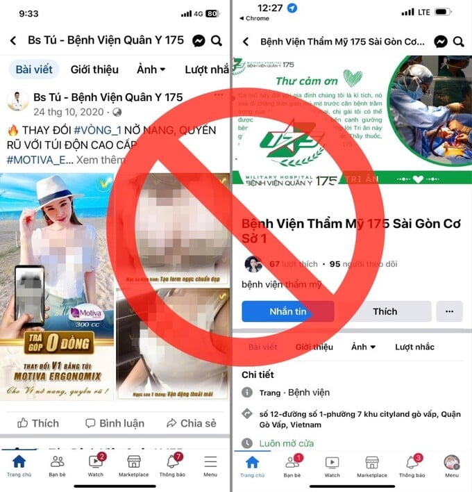Một số trang mạo danh lấy tên gọi dễ 