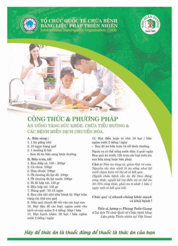 cong thuc tri tieu duong
