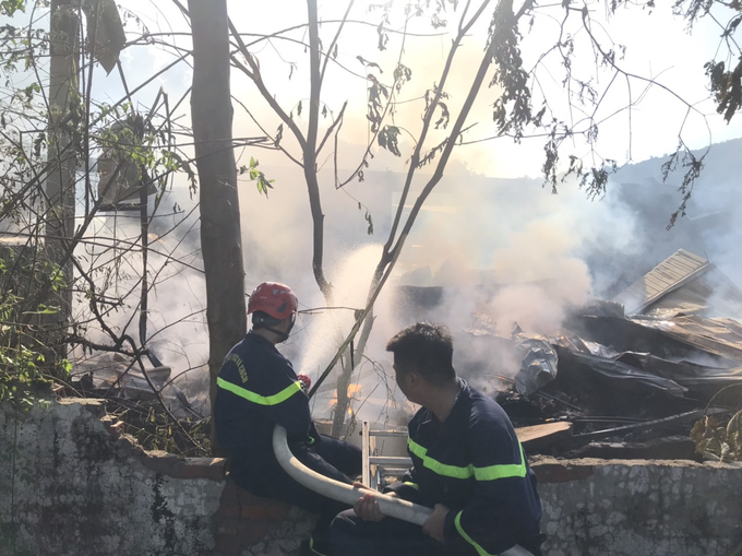 Hiện trường nơi xảy ra vụ cháy. Ảnh: Báo Lao động