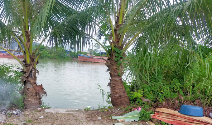 Hiện trường 2 cháu bé bị đuối nước (ảnh cơ sở cung cấp). Ảnh: Báo Hải Dương