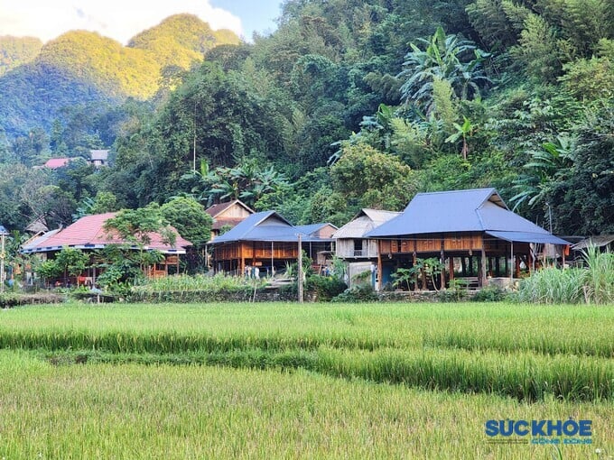 Bản Kho Mường và hang Dơi là những địa điểm hấp dẫn bậc nhất ở Pù Luông mà du khách không nên bỏ qua. Đường vào Kho Mường tuy khó đi vì dốc ngoằn ngoèo bên vách núi, bên vực sâu nhưng tới tận nơi ai cũng phải ngỡ ngàng vì vẻ đẹp ẩn mình của nơi này.