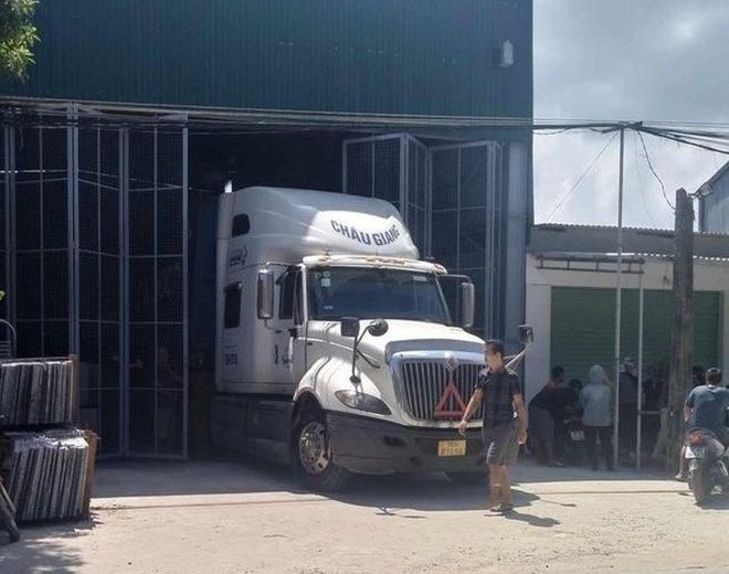 Xưởng đá ốp lát Phượng Tín, nơi xảy ra vụ tai nạn lao động làm 3 công nhân tử vong. Ảnh: LĐO
