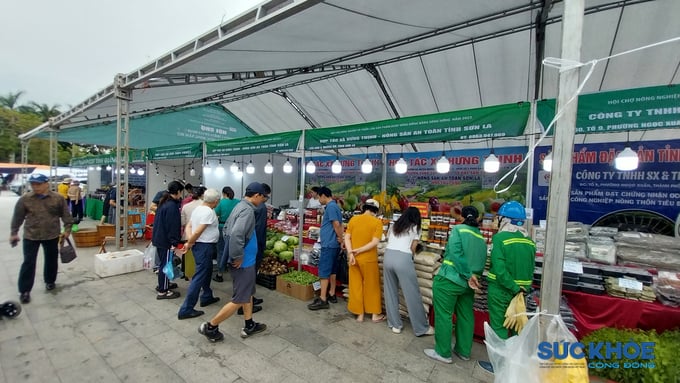 gian hang rau cu qua duoc khach hang quan tam nhieu