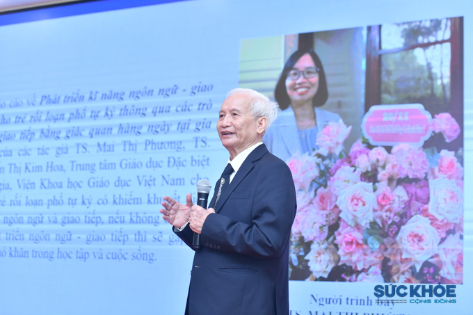 NGND.PGS.TS.BS. Nguyễn Võ Kỳ Anh, Viện trưởng Viện IPD, Ủy viên thường vụ Hiệp hội VAEFA phát biểu đề dẫn Hội thảo  