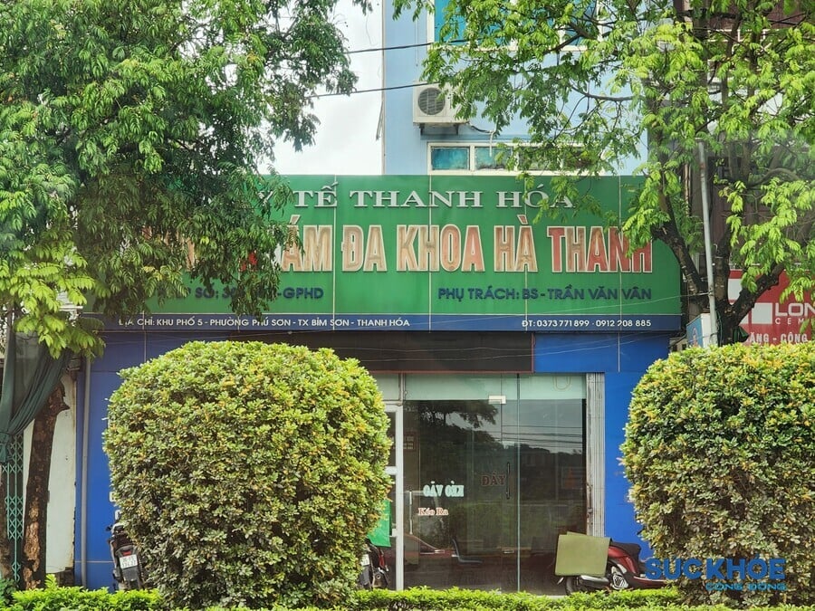 Phòng khám Đa khoa Hà Thành tại Phố 5, phường Phú Sơn đưa bệnh nhân đến cơ sở không phép khám bệnh