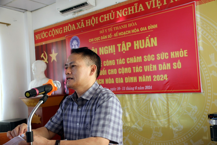 Ông Bùi Hồng Thủy, Chi cục trưởng Chi cục Dân số tỉnh Thanh Hóa
