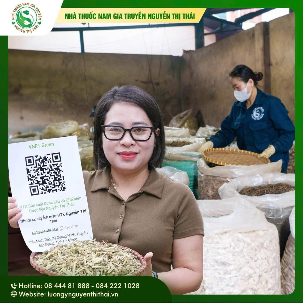 “QR định danh sau phơi — nền tảng VNPT; dữ liệu do HTX cập nhật và chịu trách nhiệm.”