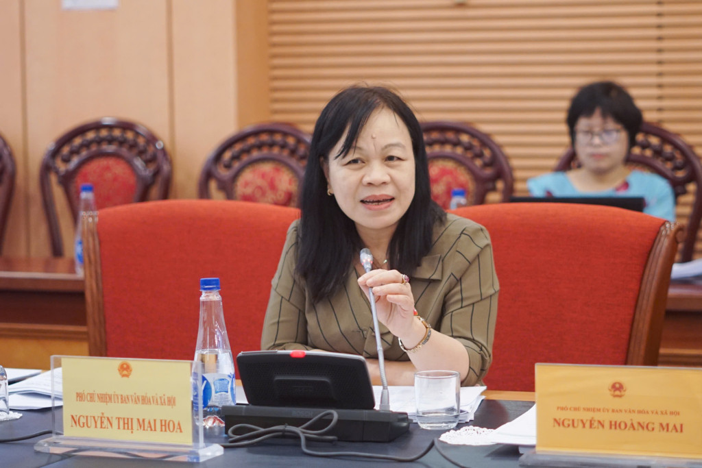 Phó Chủ nhiệm Ủy ban Văn hóa và Xã hội Nguyễn Thị Mai Hoa