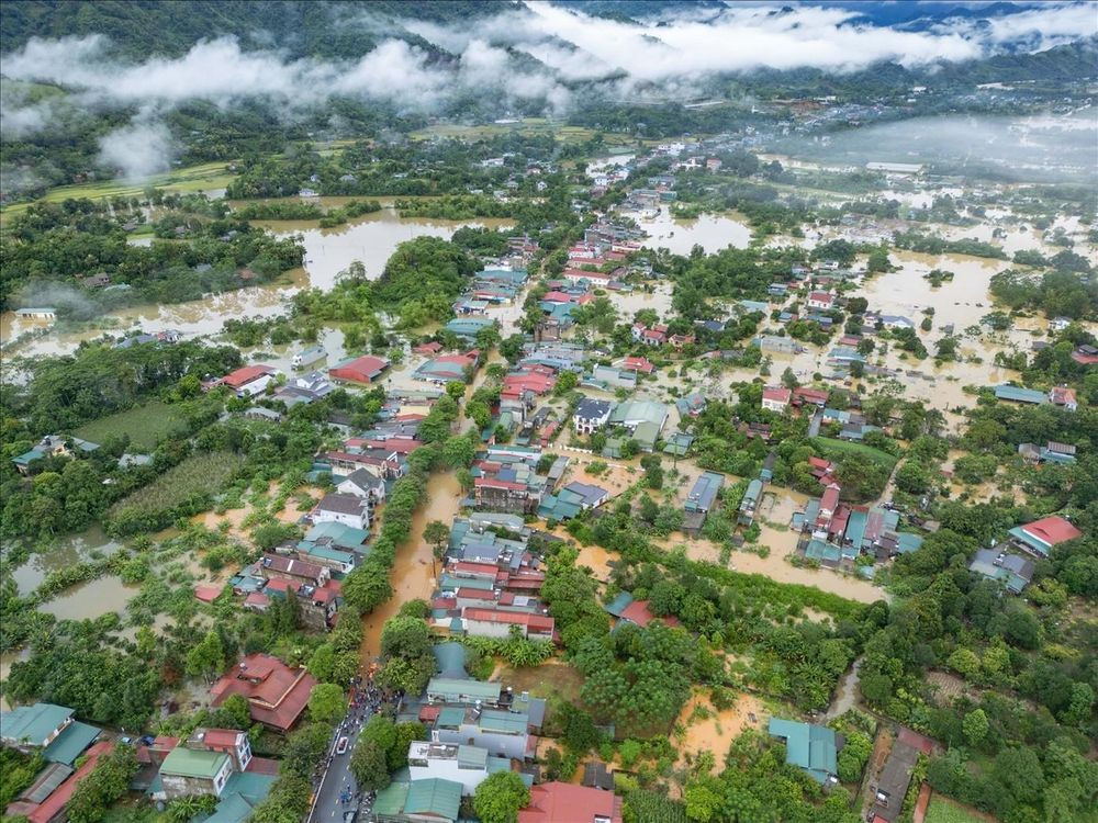 Các khu dân cư tại xã Vị Xuyên vẫn đang bị cô lập