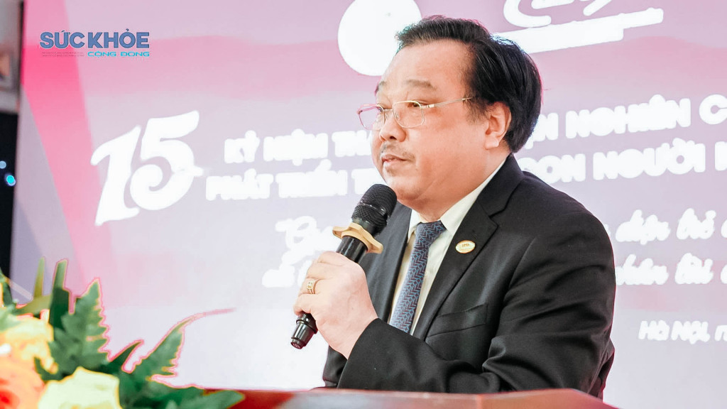 LS. Phạm Danh Tín - Chủ tịch HĐQL Viện IPD đại diện Viện IPD phát biểu tại buổi lễ (Ảnh: Mnh Công )