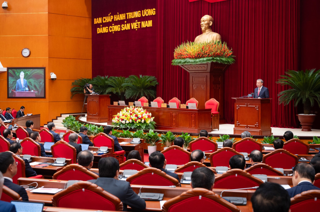 Tổng Bí thư Tô Lâm phát biểu bế mạc Hội nghị lần thứ 13 Ban Chấp hành Trung ương Đảng khóa XIII