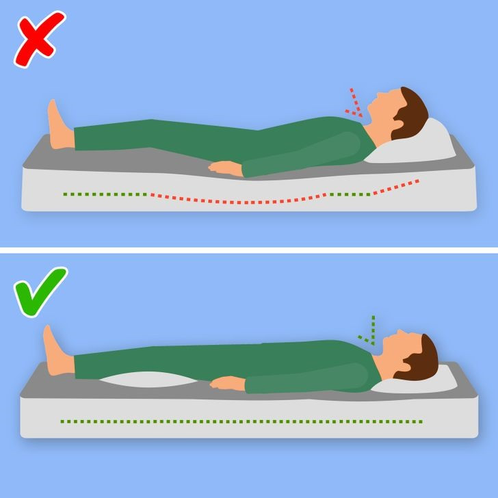 Tư thế ngủ đúng giúp hỗ trợ phát triển chiều cao (Ảnh minh họa)