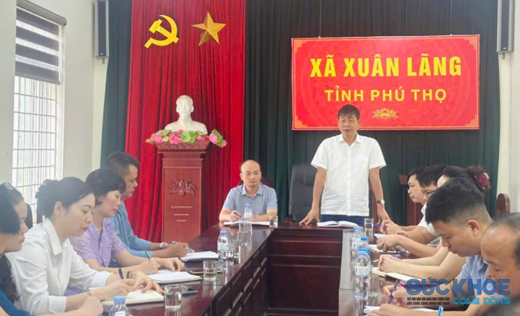Đoàn công tác làm việc tại xã Bình Xuyên