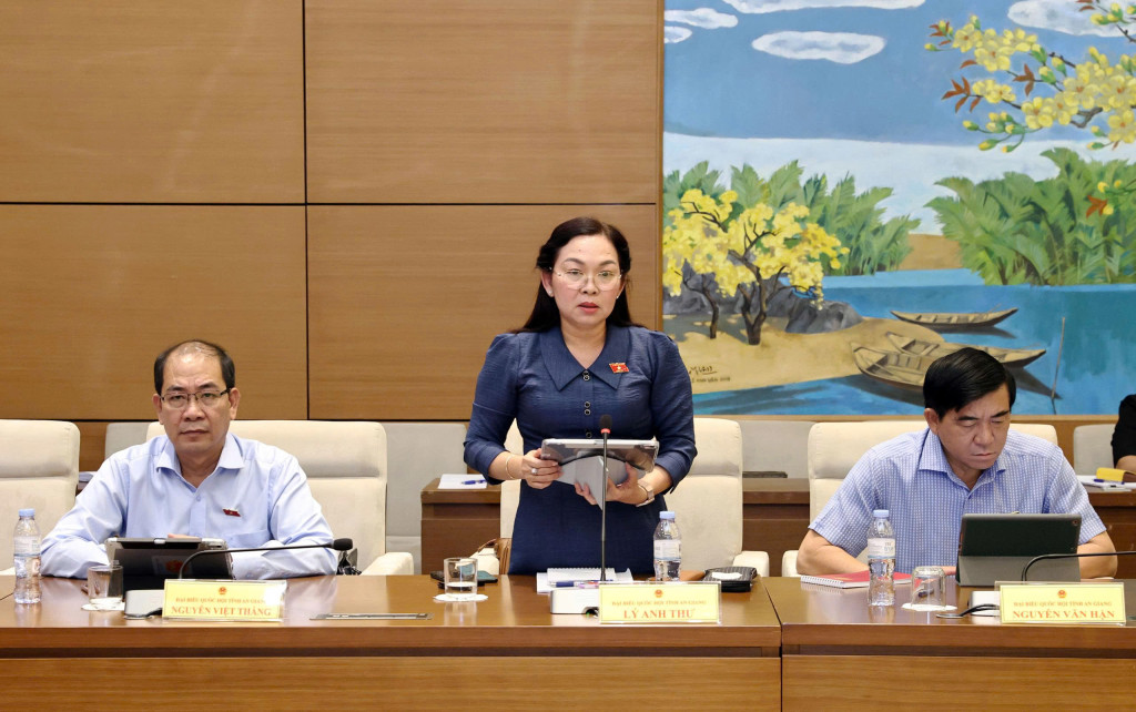 Đại biểu Lý Anh Thư -  Phó trưởng Đoàn chuyên trách Đoàn ĐBQH tỉnh An Giang