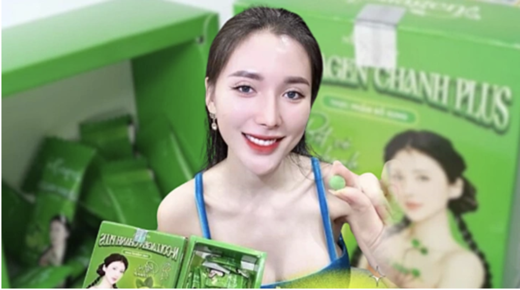 Sản phẩm do Ngân Collagen quảng cáo chưa có giấy phép lưu hành của cơ quan chức năng