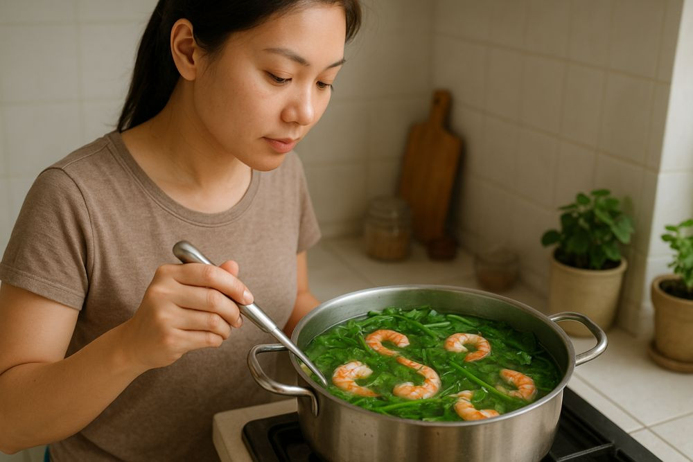 Ăn rau má rất có lợi cho tiêu hóa (Ảnh minh họa) 
