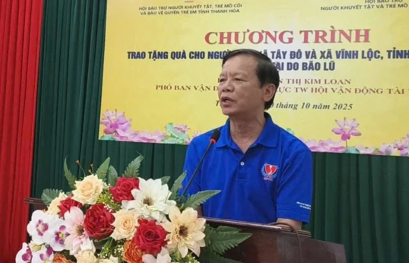 Ông Nguyễn Trọng Đàm – Chủ tịch Trung ương Hội Bảo trợ người khuyết tật và trẻ mồ côi Việt Nam