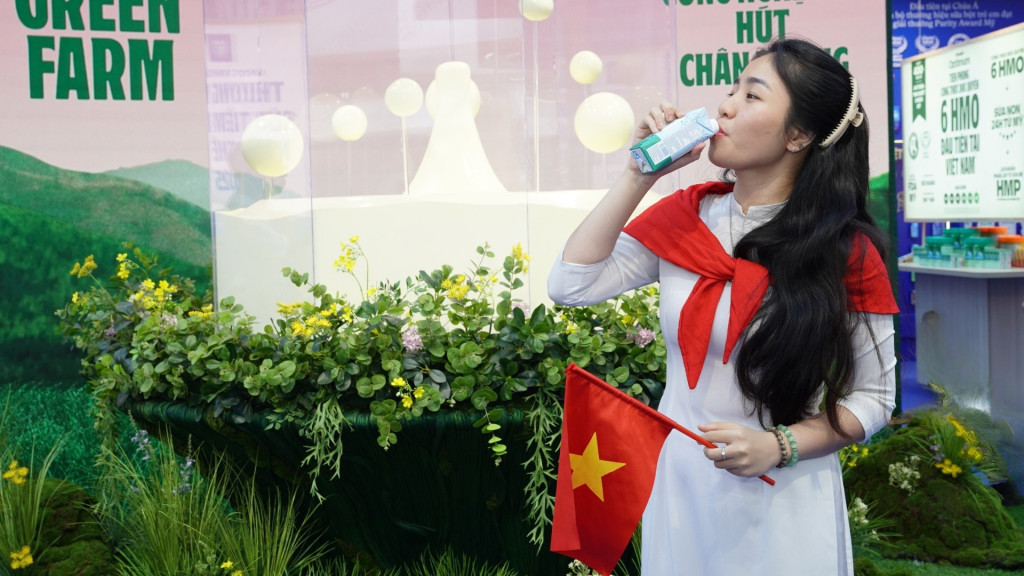 Vinamilk Green Farm Cao Đạm là dòng sản phẩm tiêu biểu cho chiến lược phát triển sản phẩm hướng đến tương lai của Vinamilk (Ảnh: Minh Anh)
