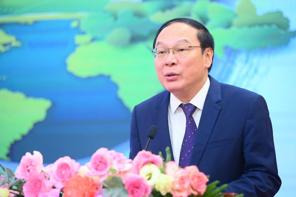 Thứ trưởng Bộ Nông nghiệp và Môi trường Lê Công Thành phát biểu tại diễn đàn (Ảnh: BTC)