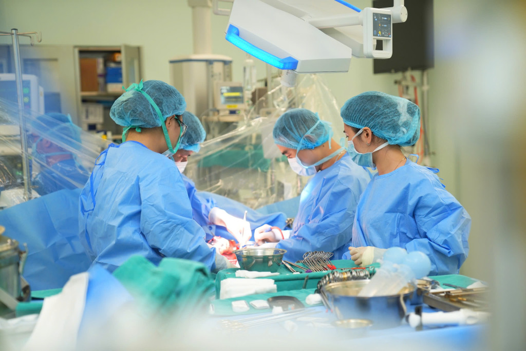 Bệnh viện TWQĐ 108 vừa thực hiện thành công ca ghép gan thứ 300 (Ảnh: BVCC)