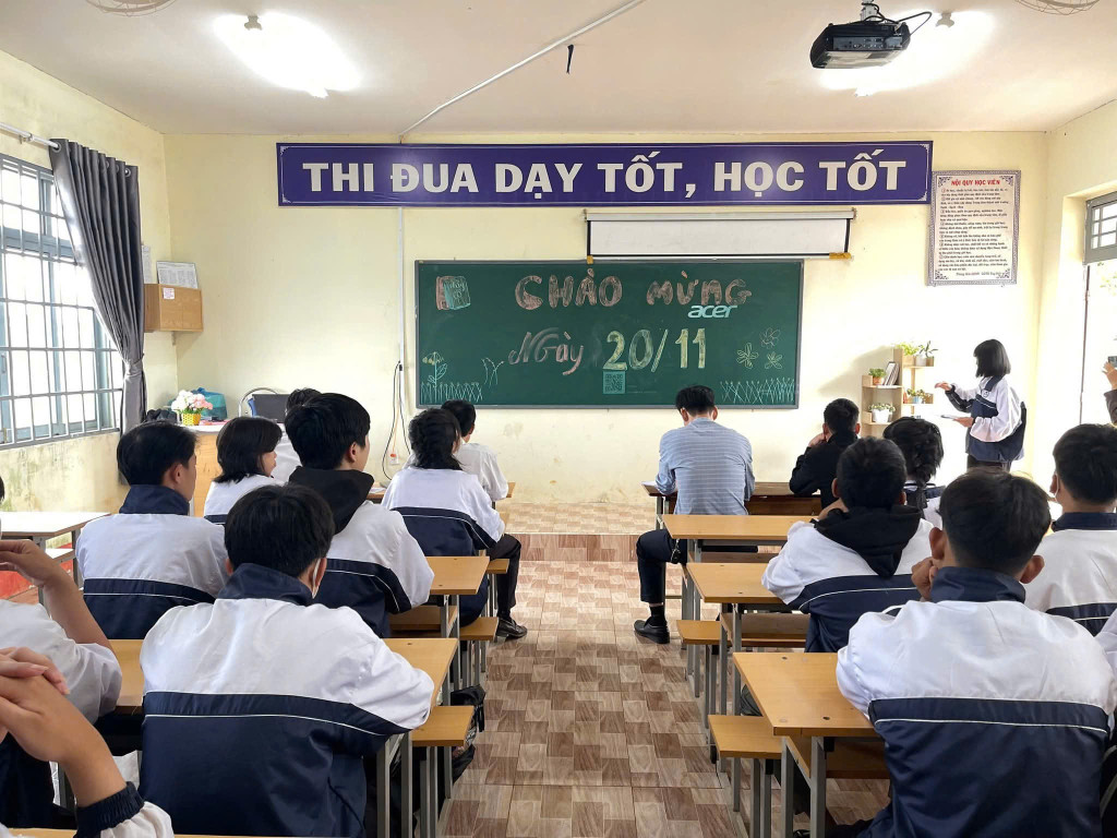 Năm học 2025–2026, Trung tâm GDNN–GDTX xã Tuy Đức có 158 học sinh theo học ở 5 lớp (Ảnh: Trọng Quyên)